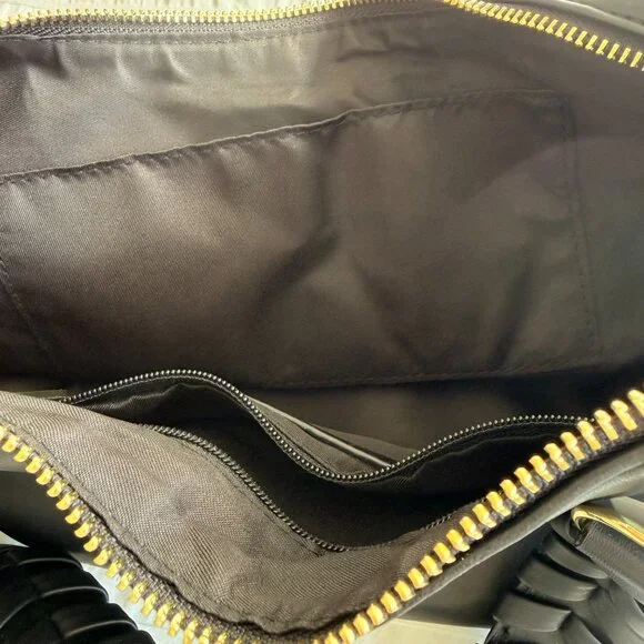 NWT Jules Kae shoulder/crossbody/hobo bag in black vegan leather - Picture 8 of 12